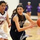 Silver's Kaitlyn Limardo drives toward the basket Tuesday night against Deming on the road.