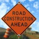 Road construction sign.