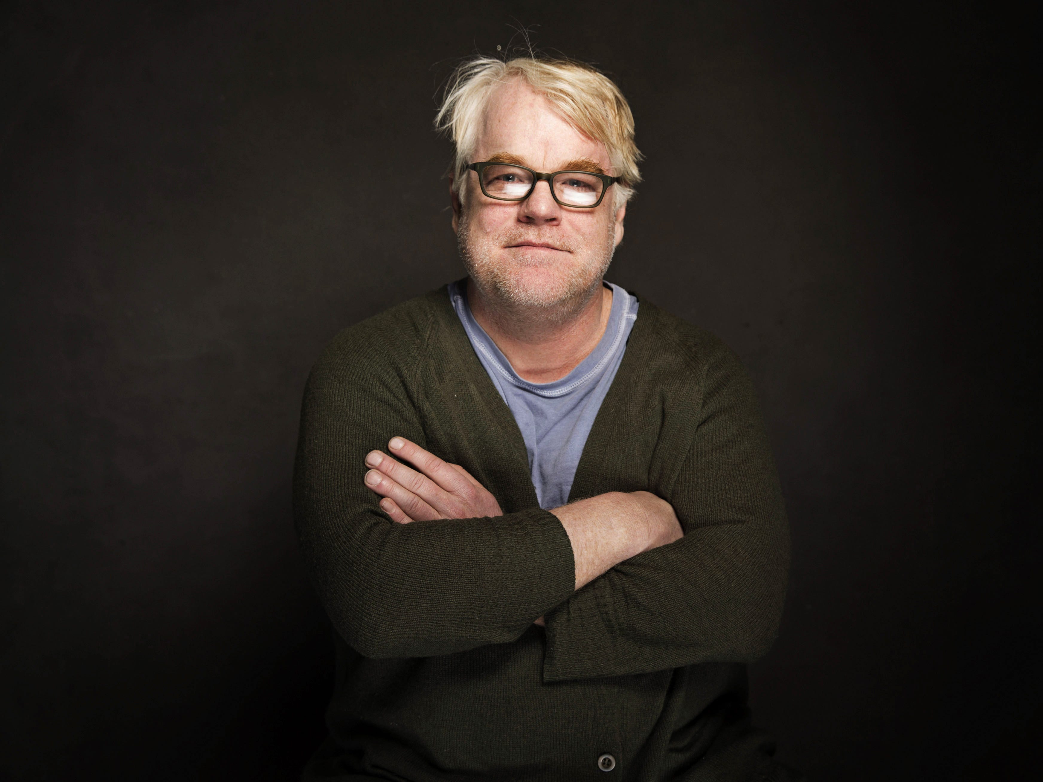 Philip Seymour Hoffman poses for a portrait at a past Sundance Film Festival in Park City, Utah. Jan. 19, 2014