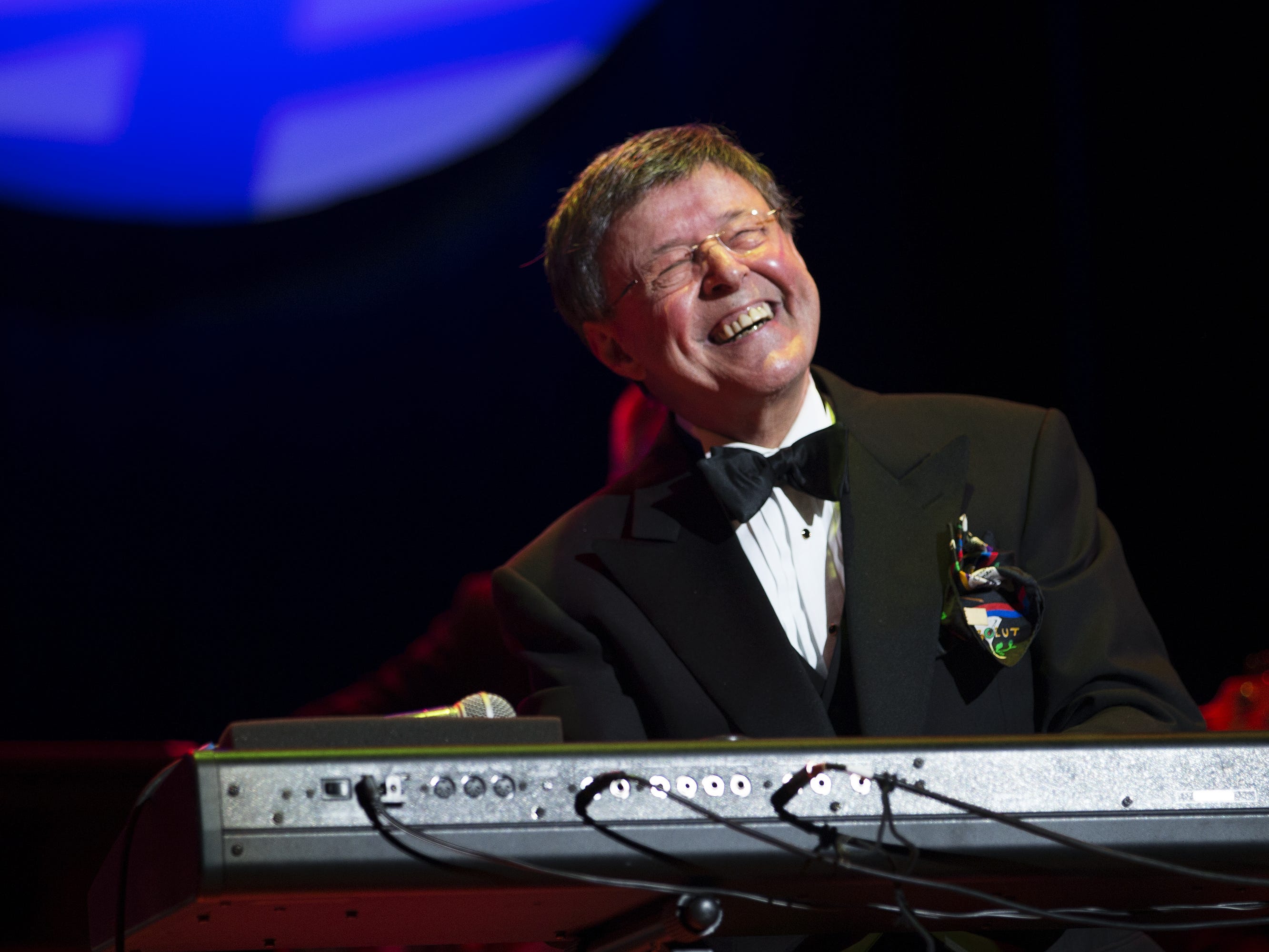 Gap Mangione performs at the Rochester Hall of Fame Induction Ceremony at Kodak Hall in Eastman Theatre on Sunday, April 26, 2015.