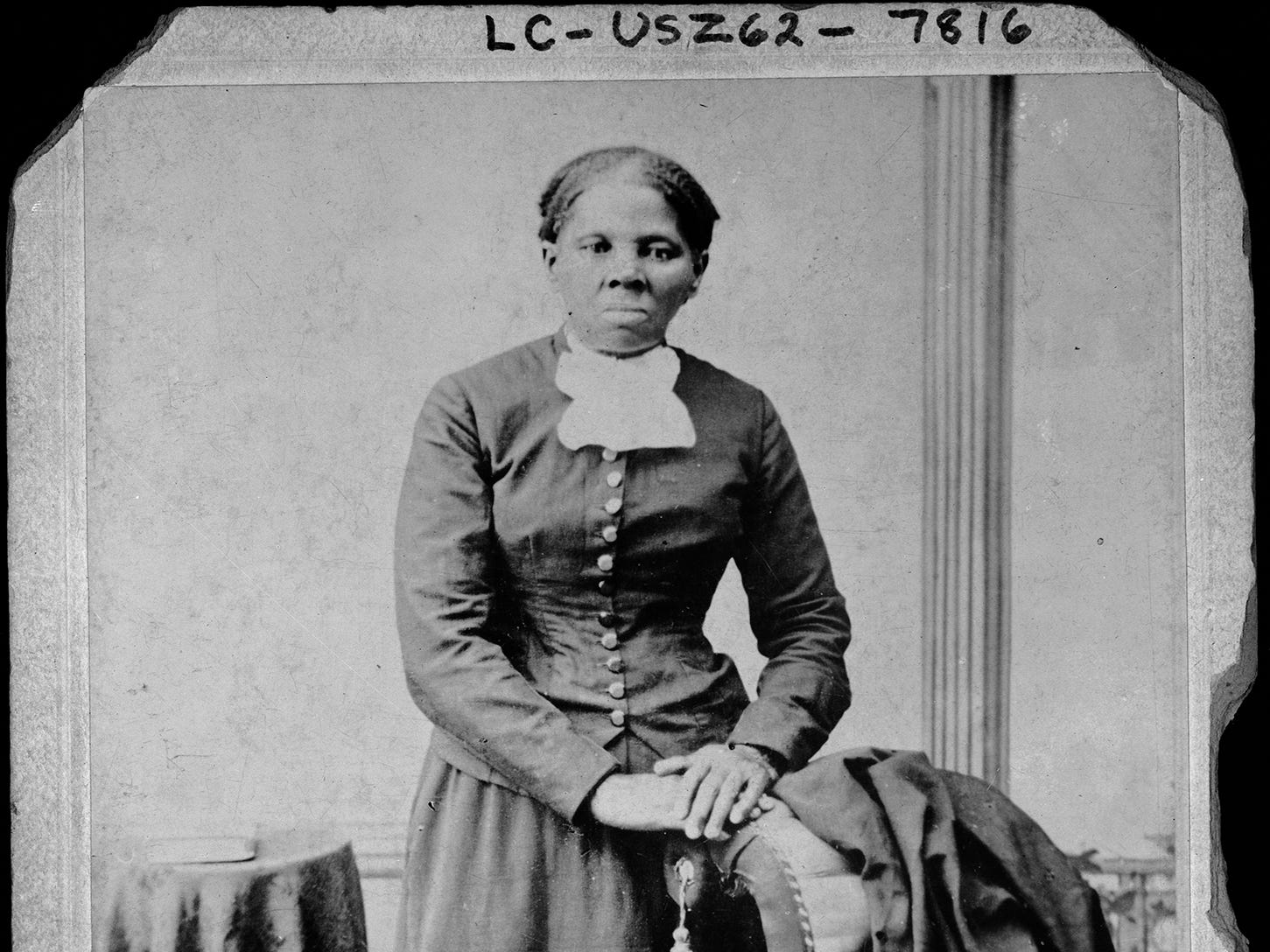 Harriet Tubman taken sometime from 1871-1876 by photographer Harvey B. Lindsley. After leading hundreds of slaves to freedom Harriet settled in Auburn NY and started the Harriet Tubman Home for the Elderly.