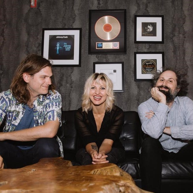 Bonny Light Horseman - from left to right, Eric D. Johnson, Anais Mitchell and Josh Kaufman - performs Feb. 8 at Higher Ground in South Burlington.