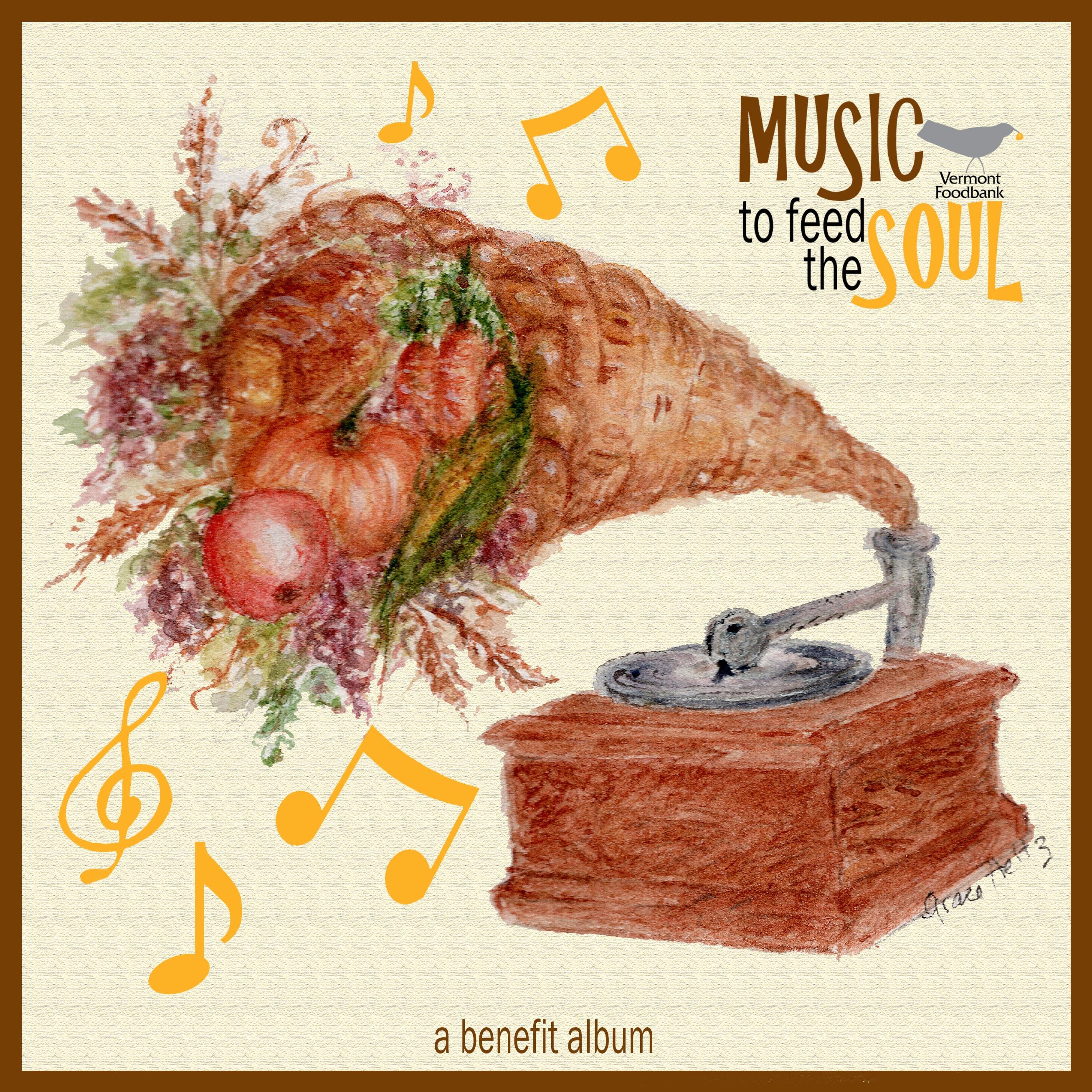 Williston artist Grace Heltz painted the cover art for "Music to Feed the Soul," a benefit album for the Vermont Foodbank.