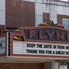 The Flynn theater marquee in Burlington