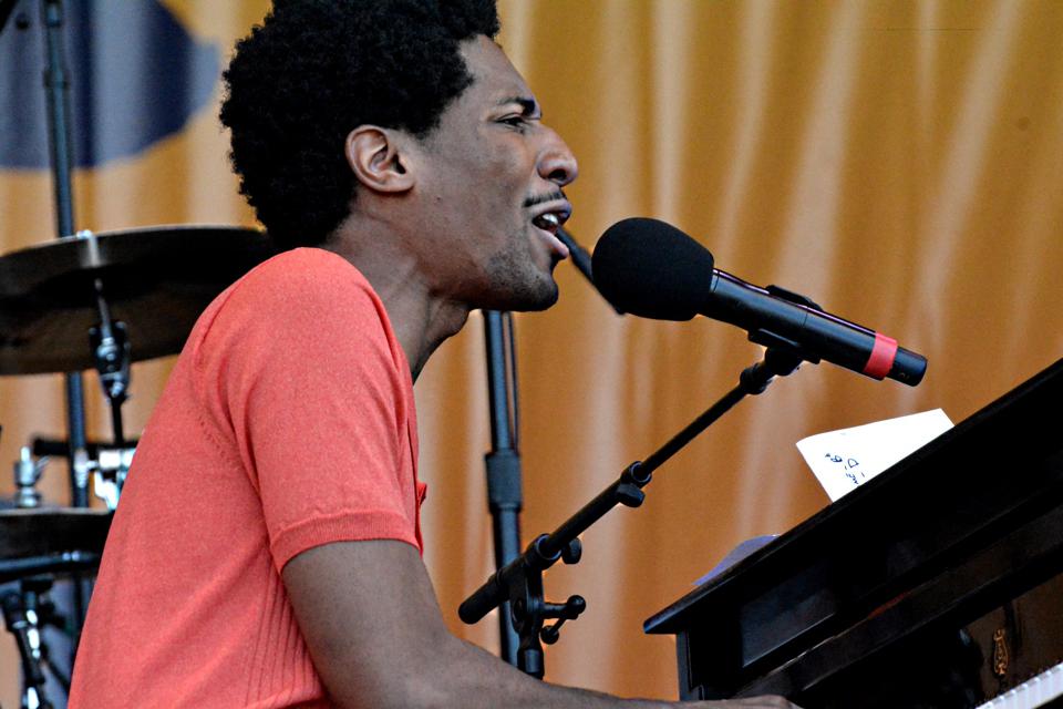 Jon Batiste on keyboards