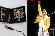 Freddie Mercury stamp album Postal Museum Queen stamps Bomi Bulsara