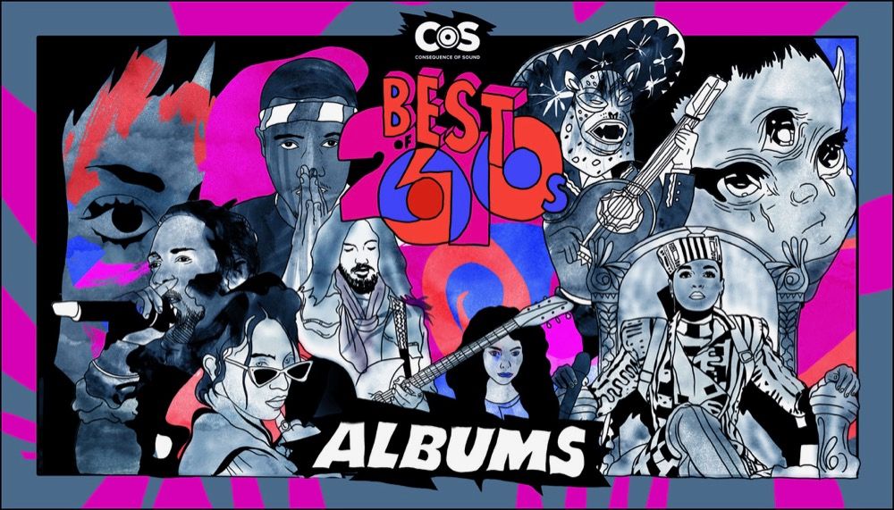 The Top 100 Albums of the 2010s, artwork by Steven Fiche